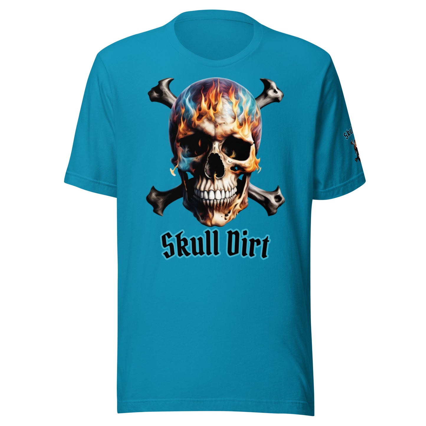"Skull Dirt Crossbone" Unisex t-shirt TeeS WomA