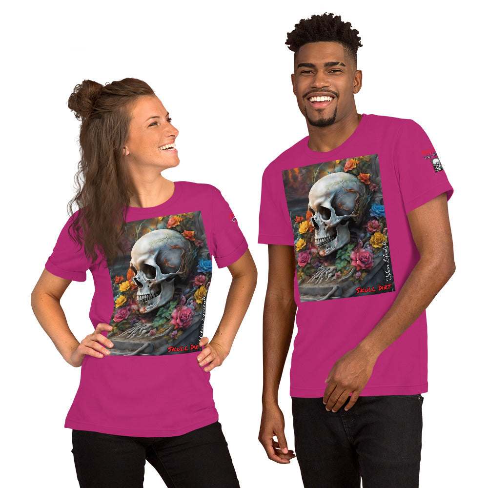 "Skull & Rose" Unisex t-shirt TeeS WomA