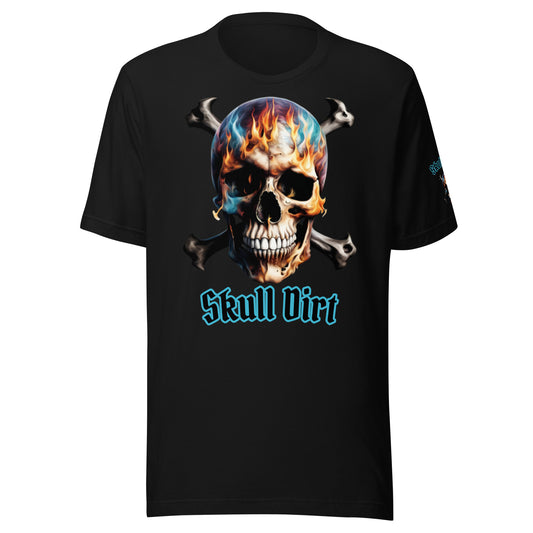 "Skull Dirt Crossbone" Unisex t-shirt TeeS WomA