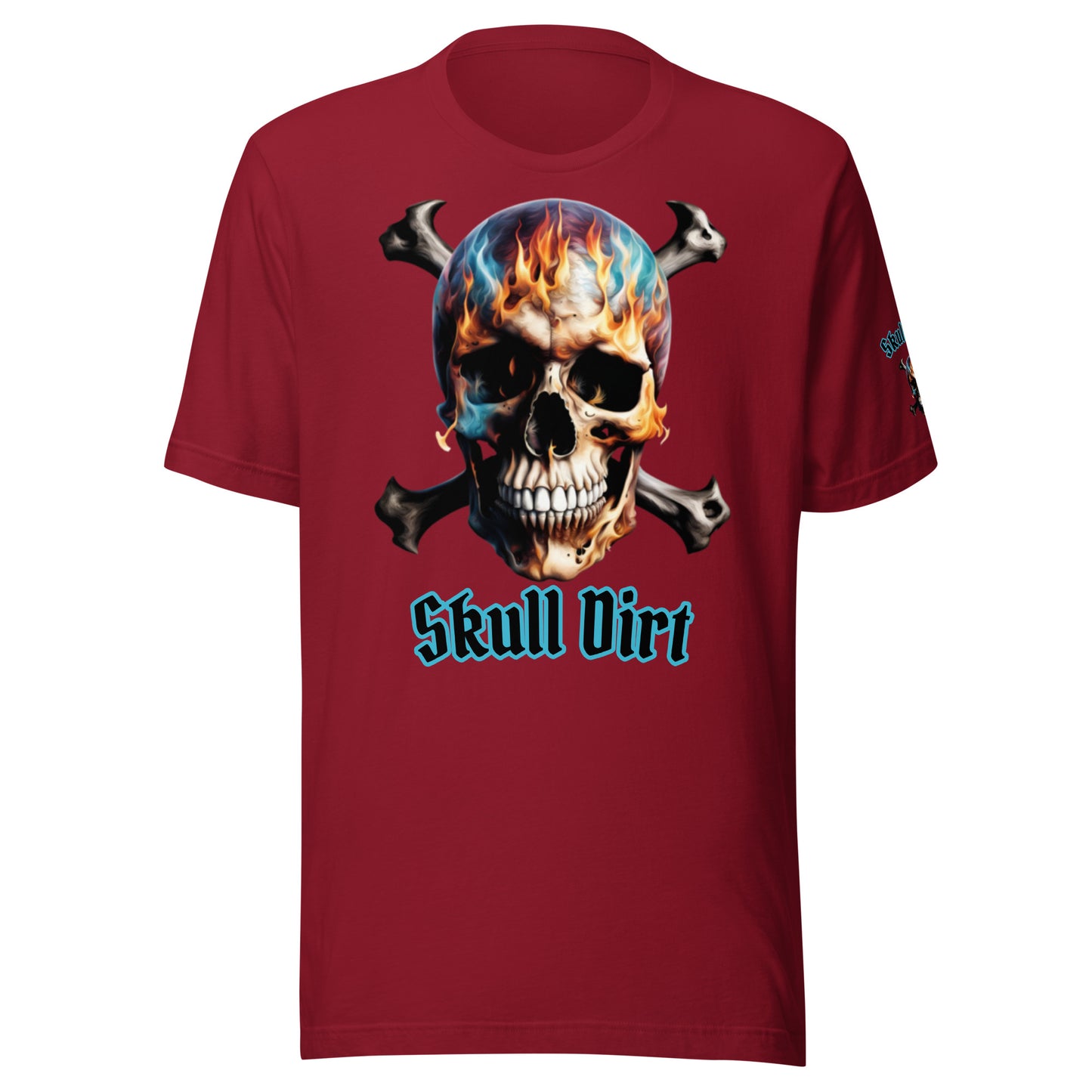 "Skull Dirt Crossbone" Unisex t-shirt TeeS WomA