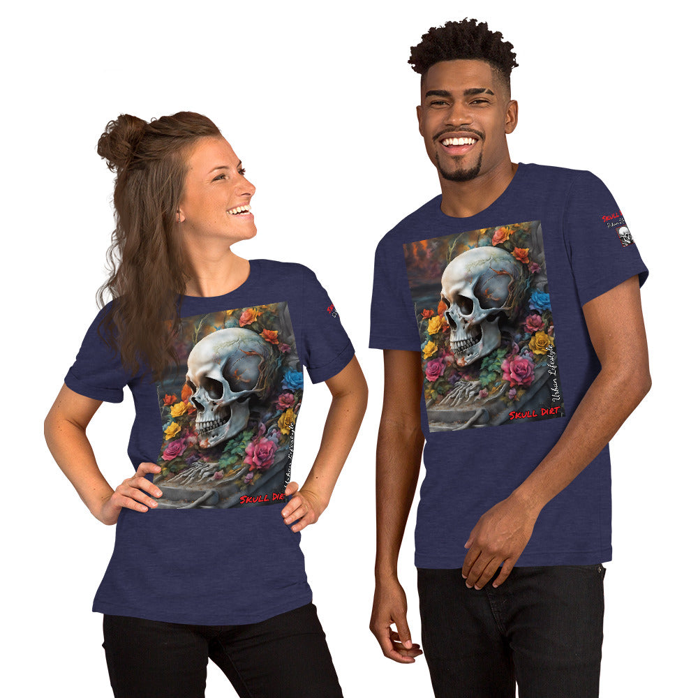 "Skull & Rose" Unisex t-shirt TeeS WomA