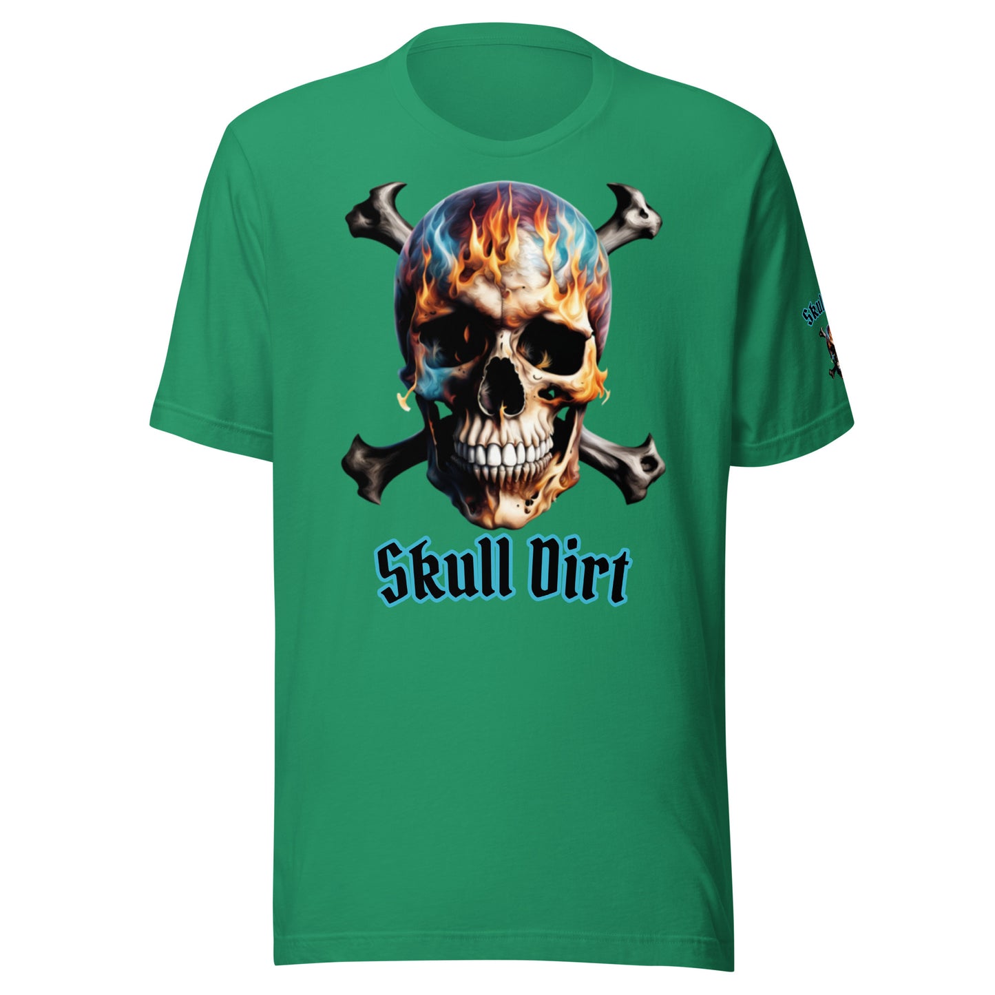 "Skull Dirt Crossbone" Unisex t-shirt TeeS WomA