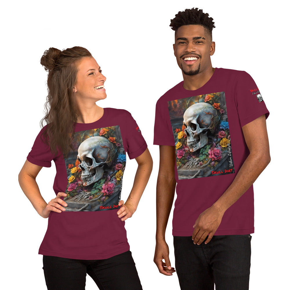 "Skull & Rose" Unisex t-shirt TeeS WomA