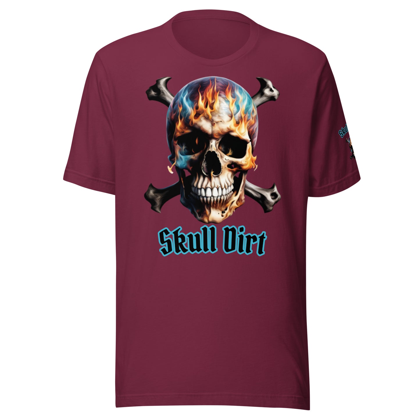 "Skull Dirt Crossbone" Unisex t-shirt TeeS WomA