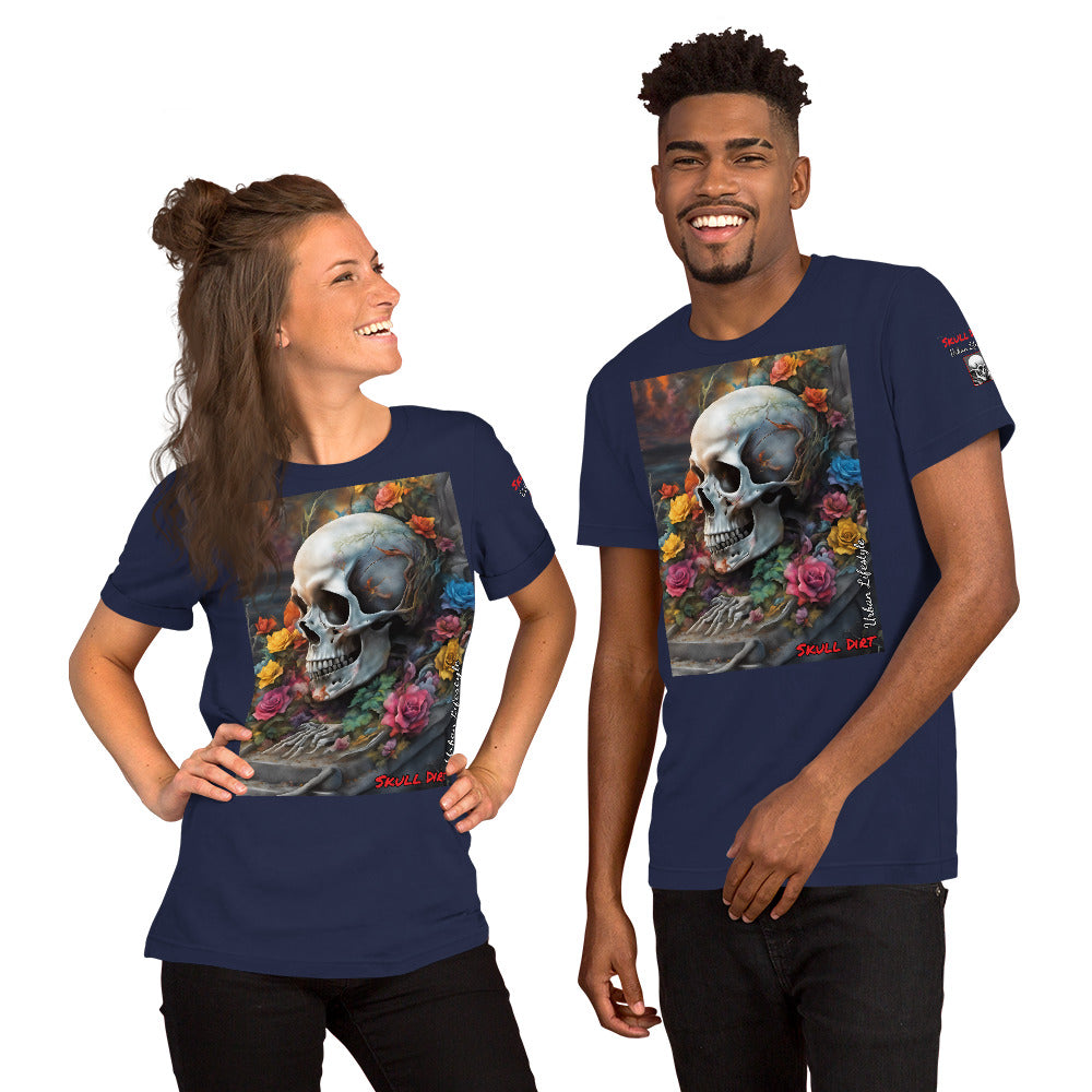 "Skull & Rose" Unisex t-shirt TeeS WomA