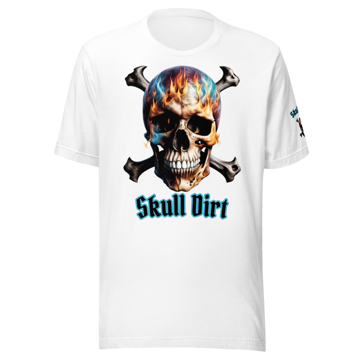 "Skull Dirt Crossbone" Unisex t-shirt TeeS WomA