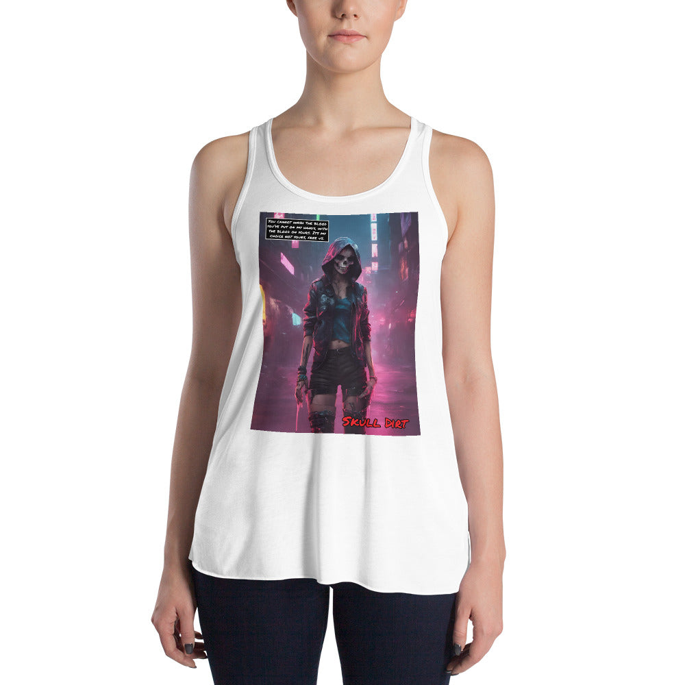 Women's Flowy Racerback Tank BloH WomA