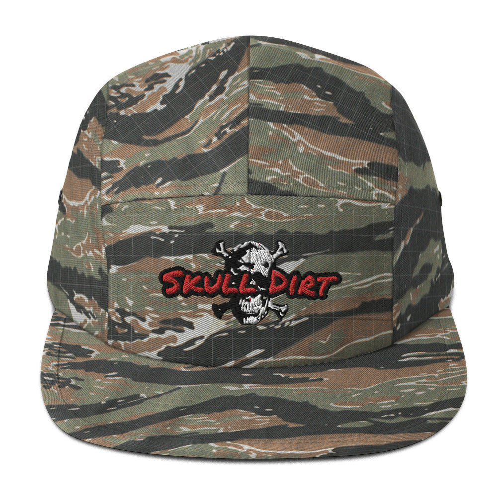 "Skull Dirt Crossbones" Five Panel Cap HatS