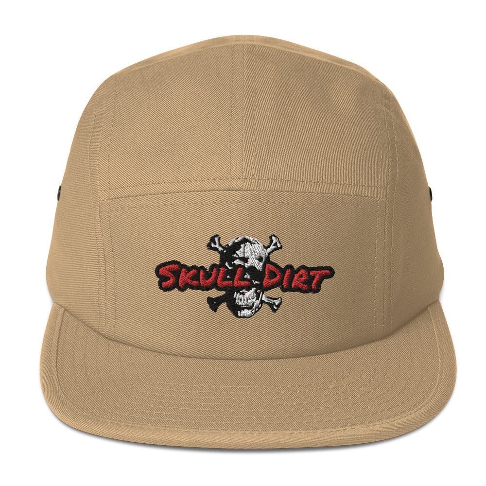 "Skull Dirt Crossbones" Five Panel Cap HatS