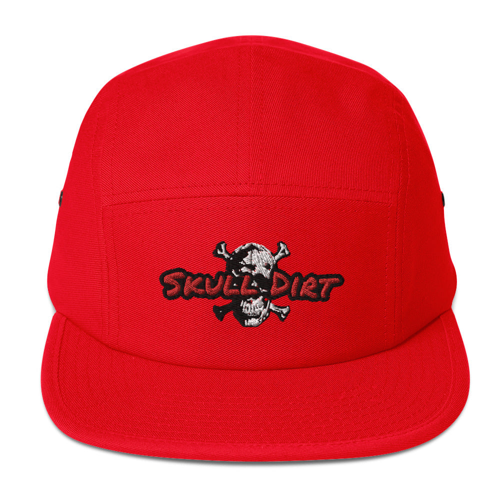 "Skull Dirt Crossbones" Five Panel Cap HatS