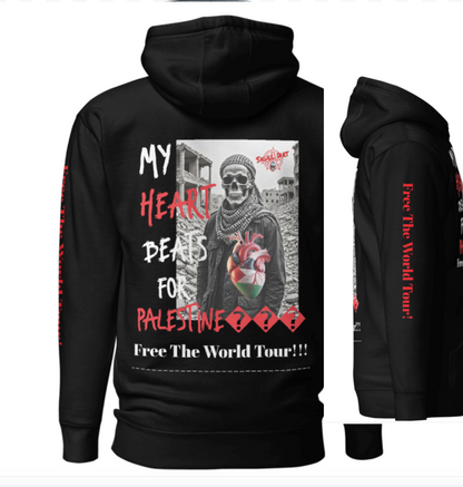 Free The World Tour! - Unisex Hoodie Printed Front, Back & Sleeves