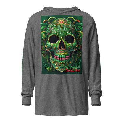 "Green God" Hooded long-sleeve tee GreG LonS CnD
