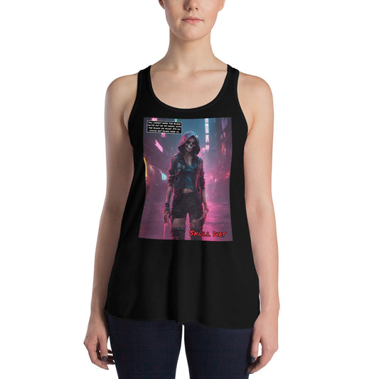 Women's Flowy Racerback Tank BloH WomA